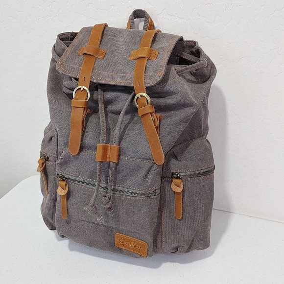 GEARONIC 21L Vintage Look Canvas Backpack Unisex Adult main image 8